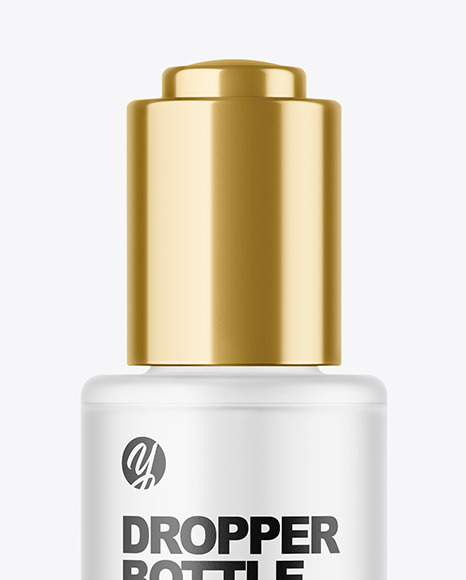 Frosted Glass Dropper Bottle Mockup