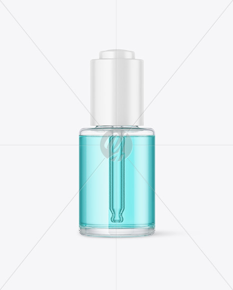 Color Liquid Glass Dropper Bottle Mockup