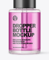 Color Liquid Glass Dropper Bottle Mockup