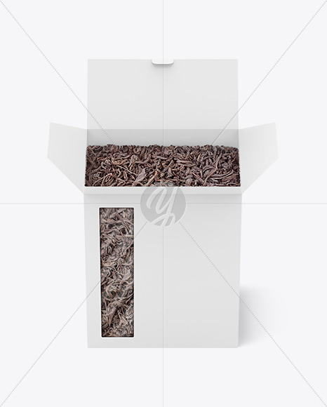 Box with Black Tea Mockup