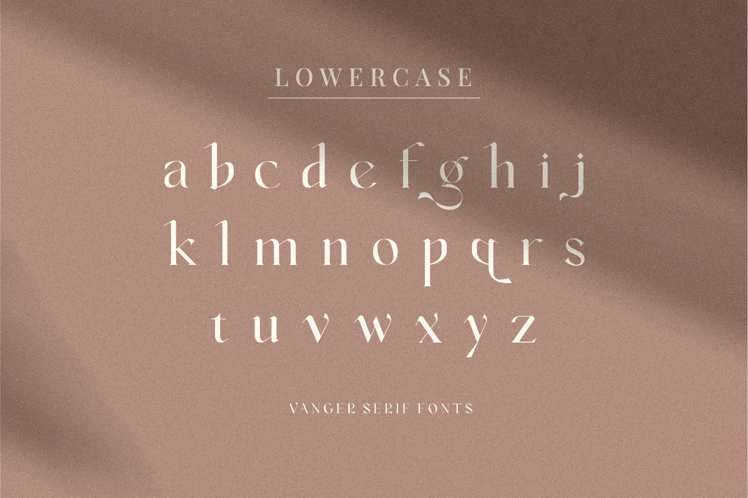 Vanger - modern serif font Vanger - modern serif font