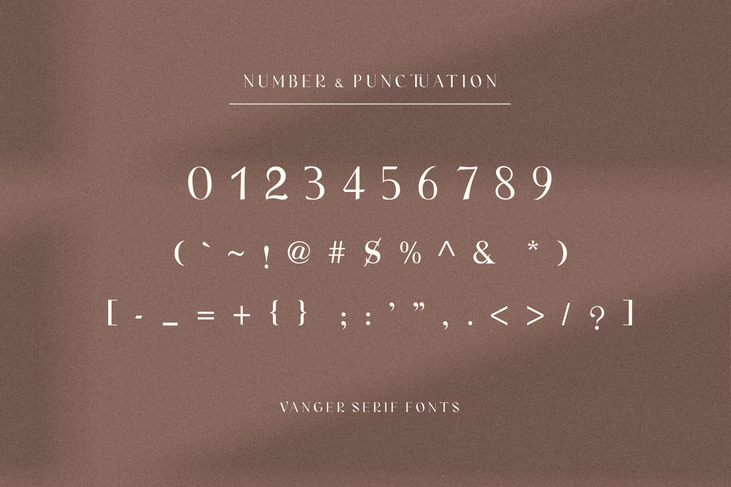 Vanger - modern serif font Vanger - modern serif font