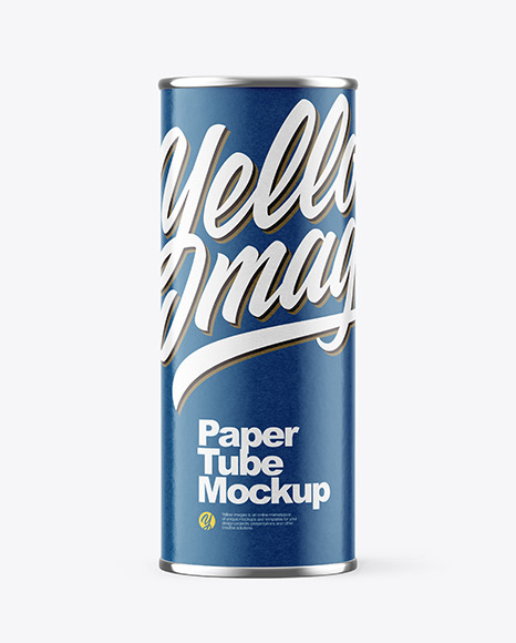 Glossy Paper Tube Mockup