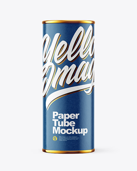 Glossy Paper Tube Mockup