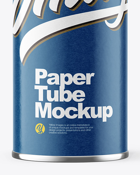 Glossy Paper Tube Mockup