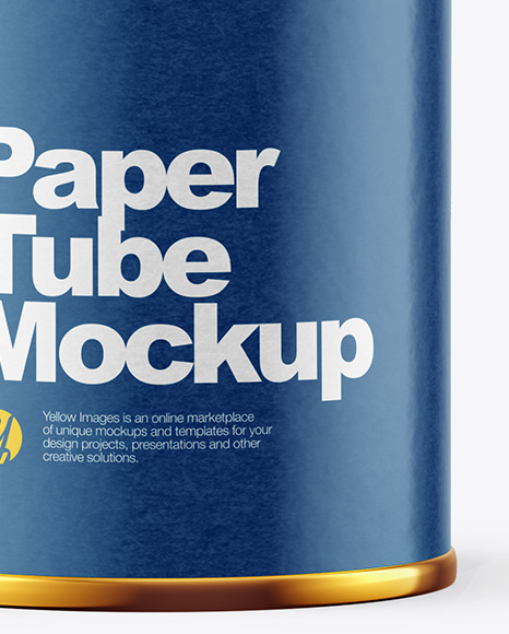 Glossy Paper Tube Mockup