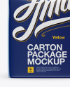 Carton Package Mockup - Front View