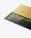 Metallic Business Cards Mockup