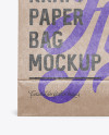 Glossy Kraft Paper Food/Snack Bag Mockup - Front View