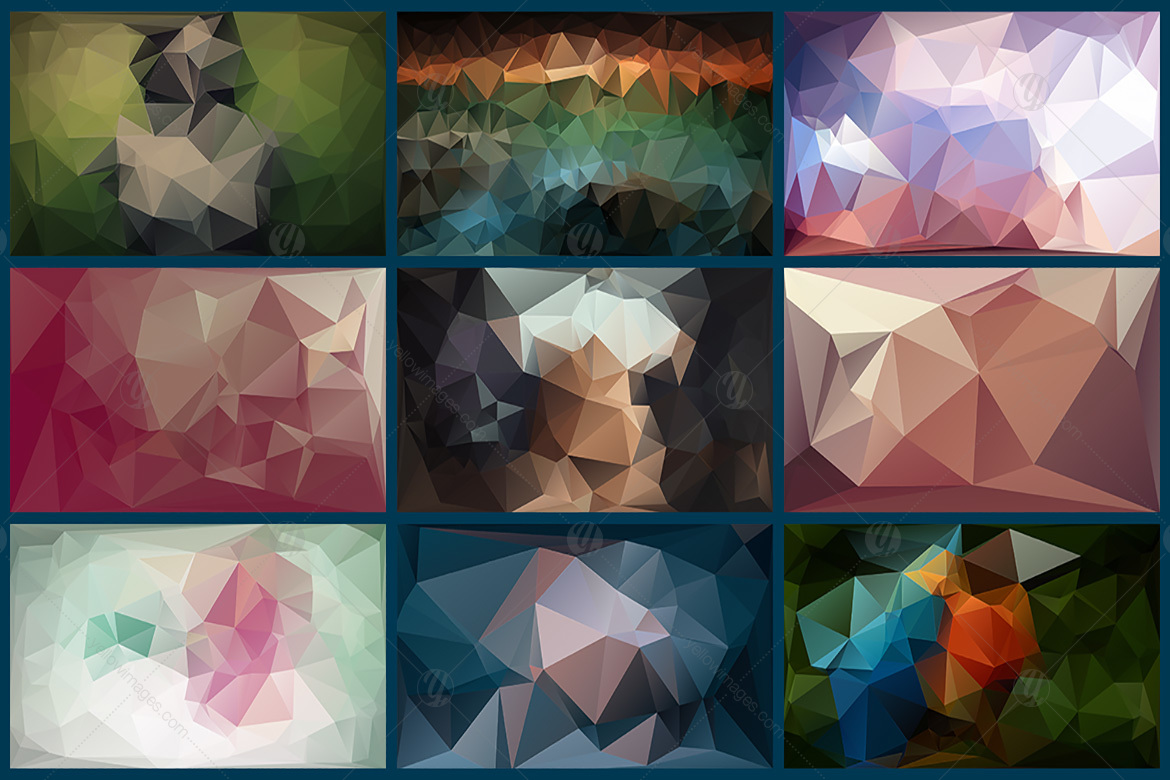 Polygon Abstract Backgrounds V2