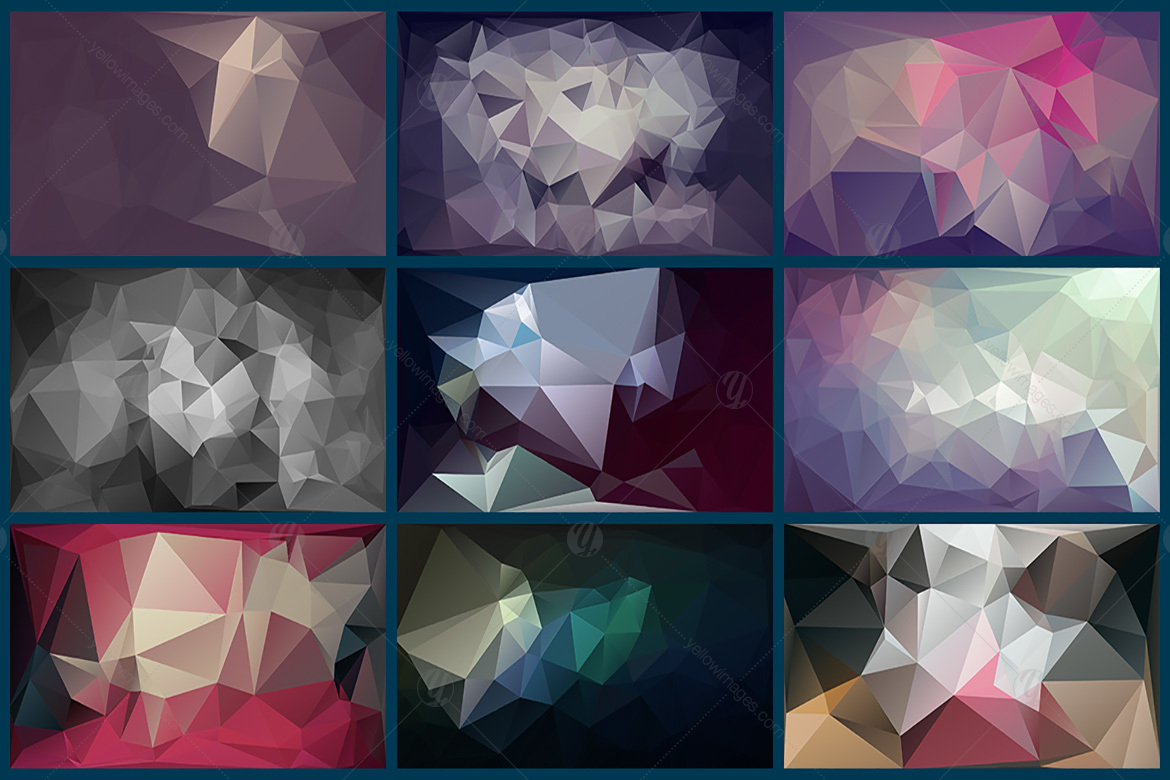 Polygon Abstract Backgrounds V6