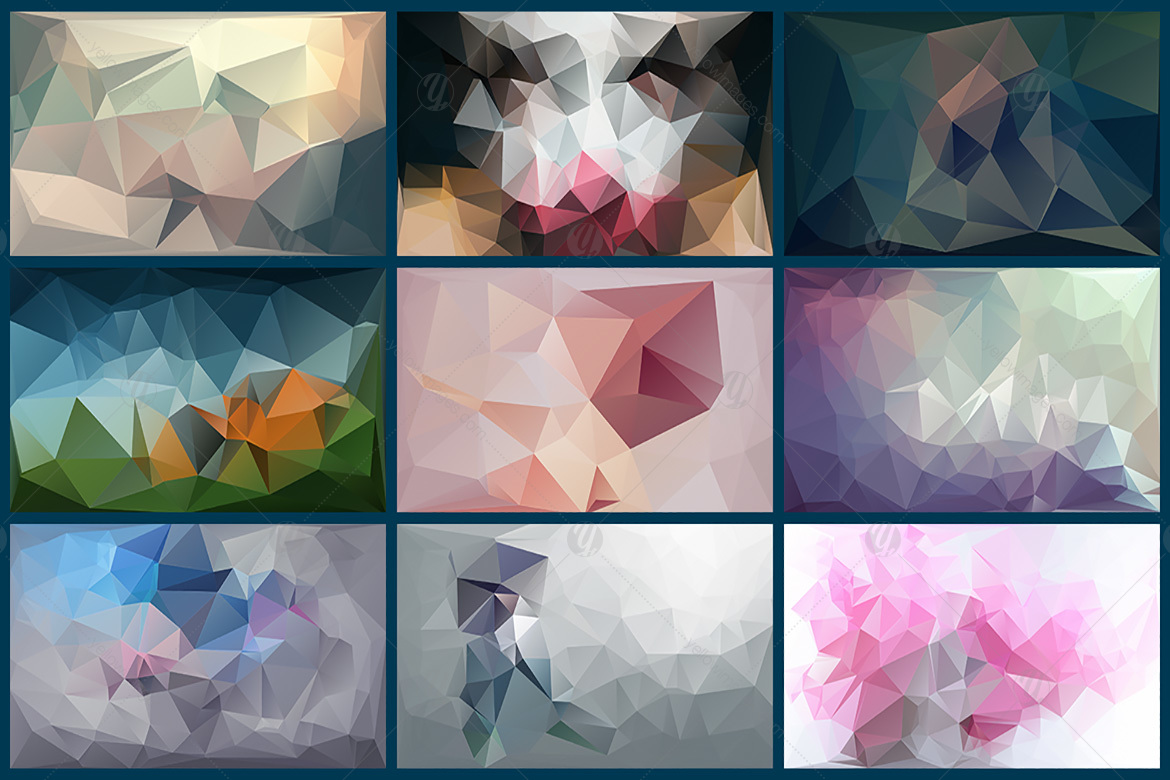 Polygon Abstract Backgrounds V10 Polygon Abstract Backgrounds V10