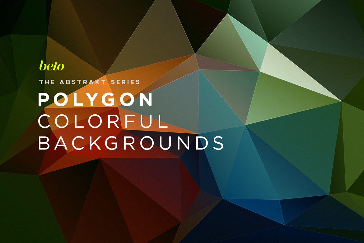 Polygon Abstract Backgrounds V11