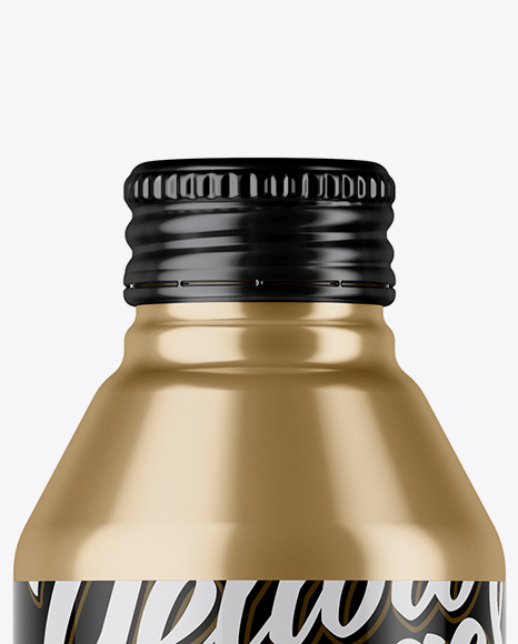 Metallic Drink Bottle Mockup Metallic Drink Bottle Mockup