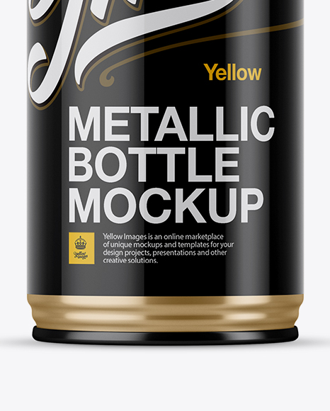 Metallic Drink Bottle Mockup Metallic Drink Bottle Mockup