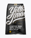 Matte Coffee Bag With Valve Mockup - Hero Shot