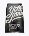 Matte Coffee Bag With Valve Mockup - Hero Shot