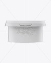 Matte Plastic Tub Mockup