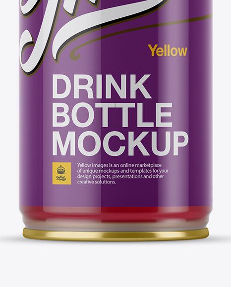 Red Drink Bottle Mockup Red Drink Bottle Mockup