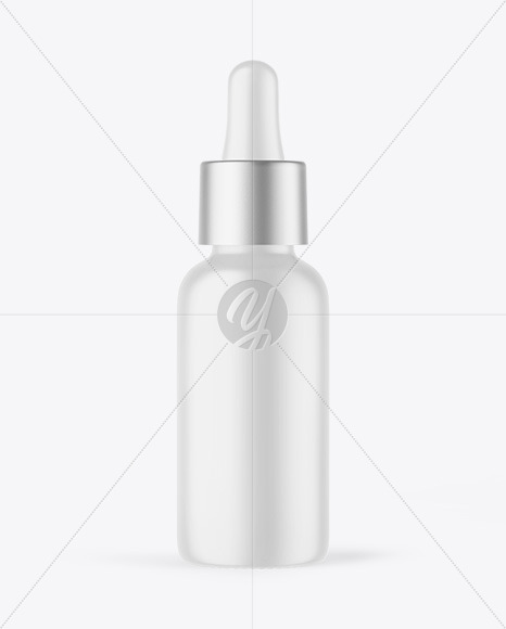 Matte Plastic Dropper Bottle Mockup