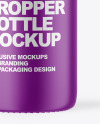 Matte Plastic Dropper Bottle Mockup