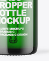 Green Glass Dropper Bottle Mockup