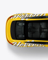 Electric Executive Car Mockup - Top View