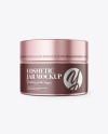 Metallic Cosmetic Jar Mockup