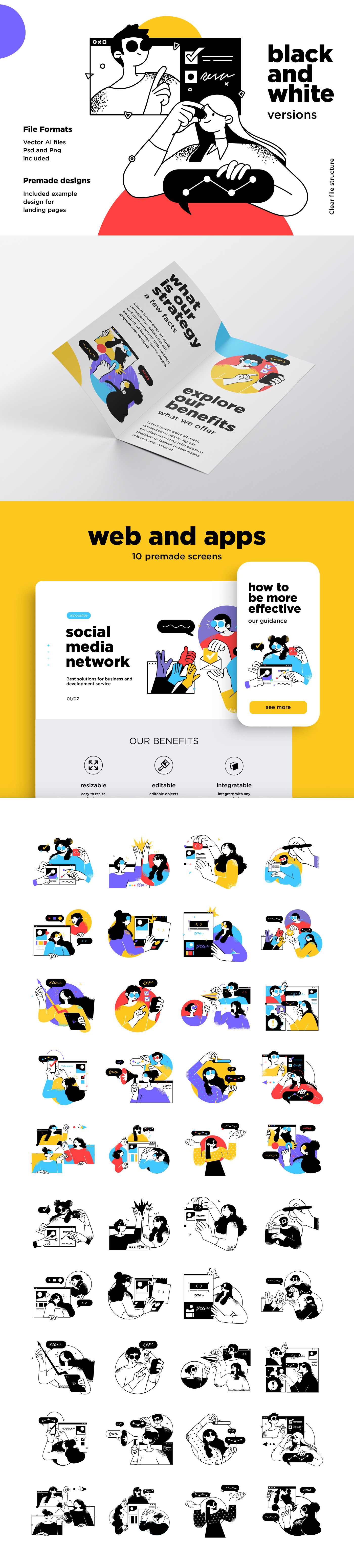 Business Concept illustrations. Scenes with people taking part in business activities. Business Concept illustrations. Scenes with people taking part in business activities.