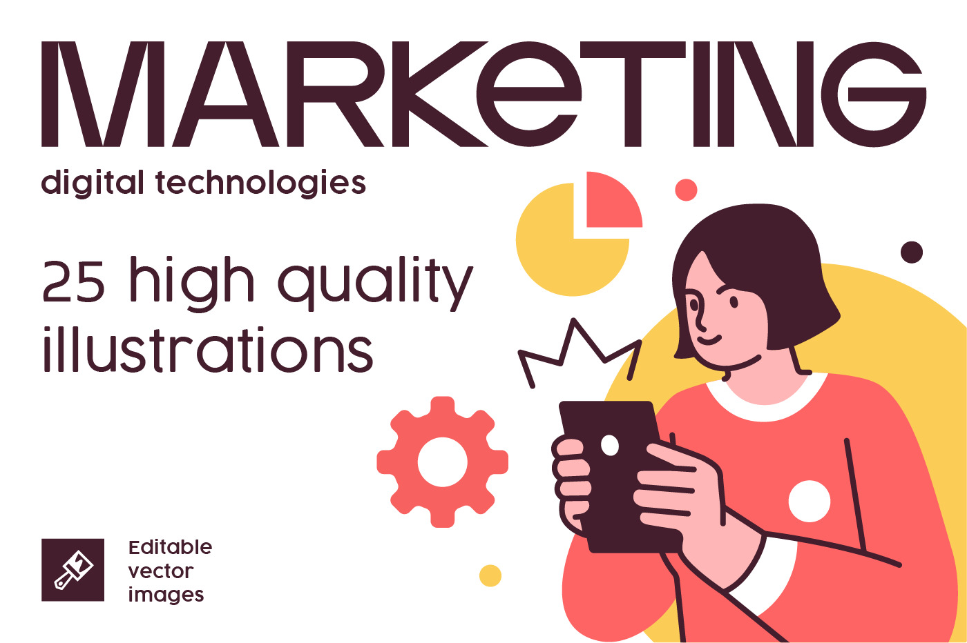 Social Media Marketing illustrations Social Media Marketing illustrations