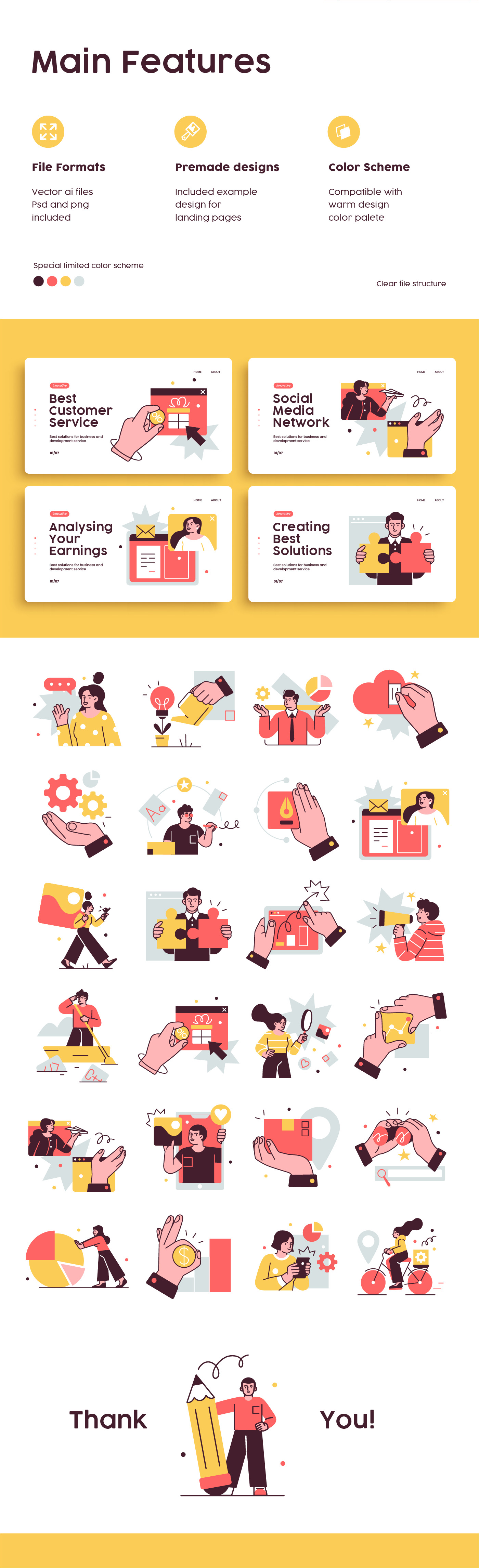 Social Media Marketing illustrations