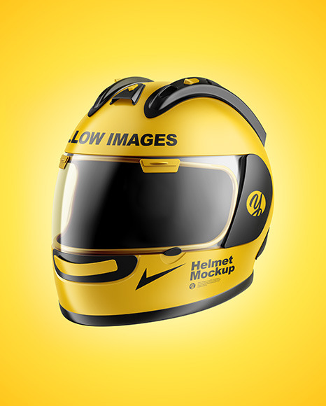 Matte Moto GP Helmet Mockup