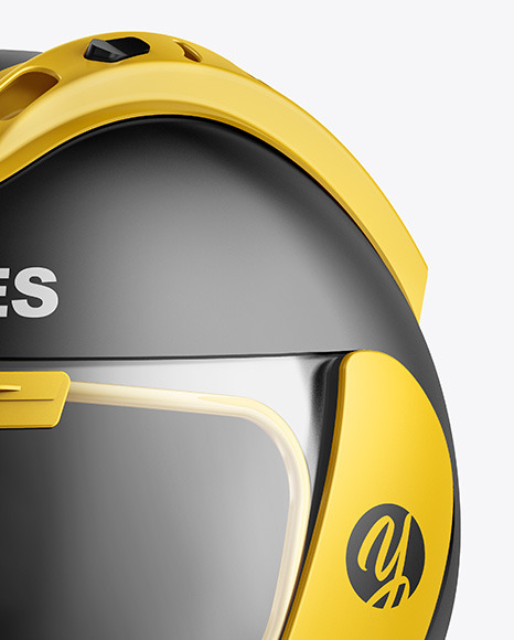 Matte Moto GP Helmet Mockup