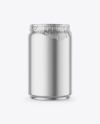 250ml Matte Metallic Drink Can w/ Foil Lid Mockup