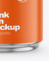 250ml Matte Drink Can w/ Foil Lid Mockup