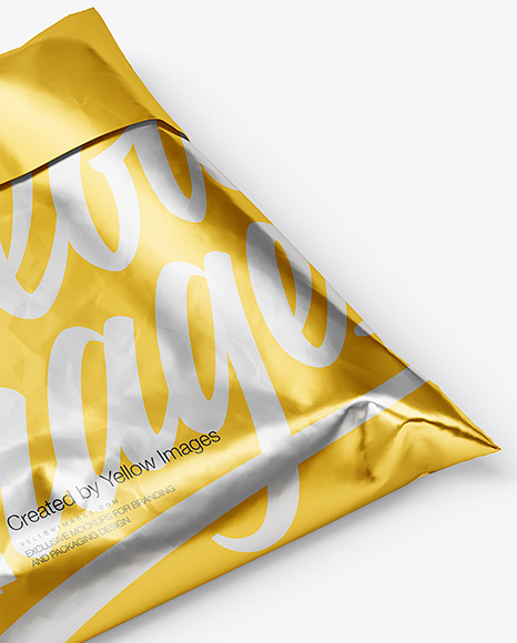 Metallic Mailing Bag Mockup