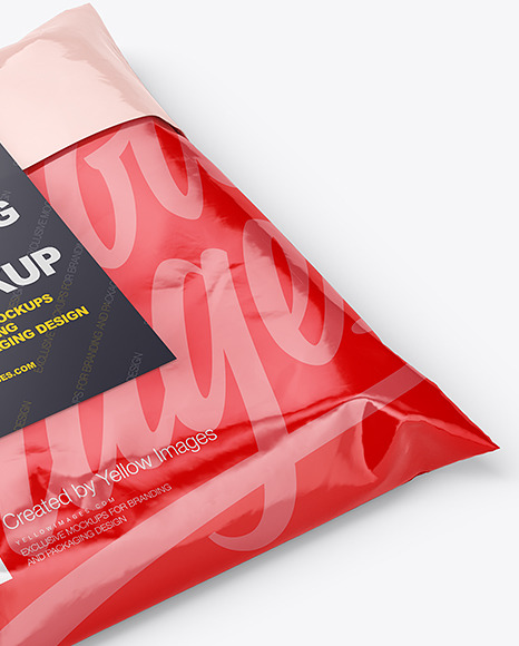 Glossy Mailing Bag Mockup