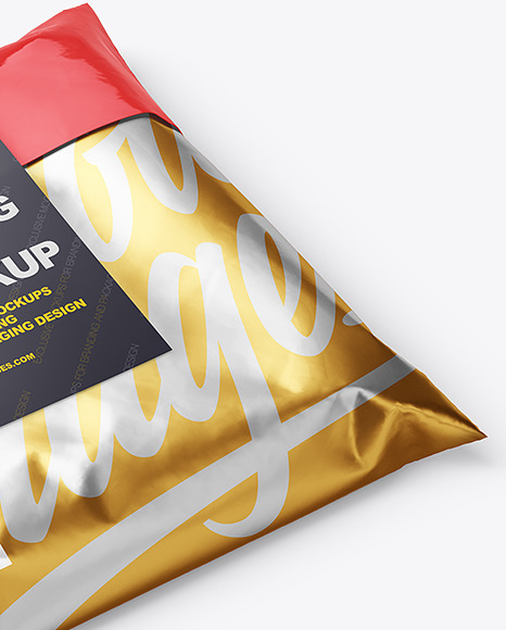 Glossy Mailing Bag Mockup