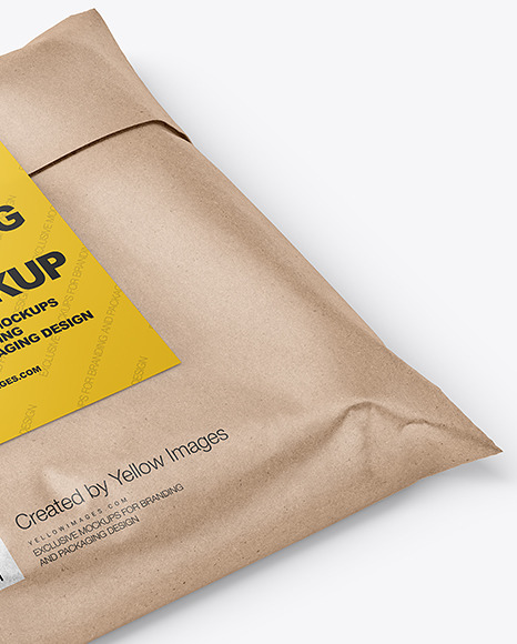 Kraft Paper Mailing Bag Mockup