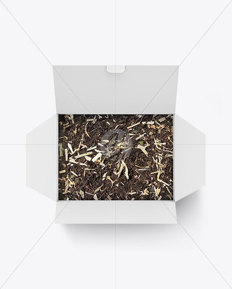 Box with Tea Mockup