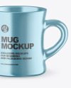 Two Metallic Mugs Mockup