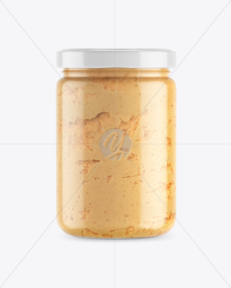 Clear Glass Jar w/ Spread Mockup