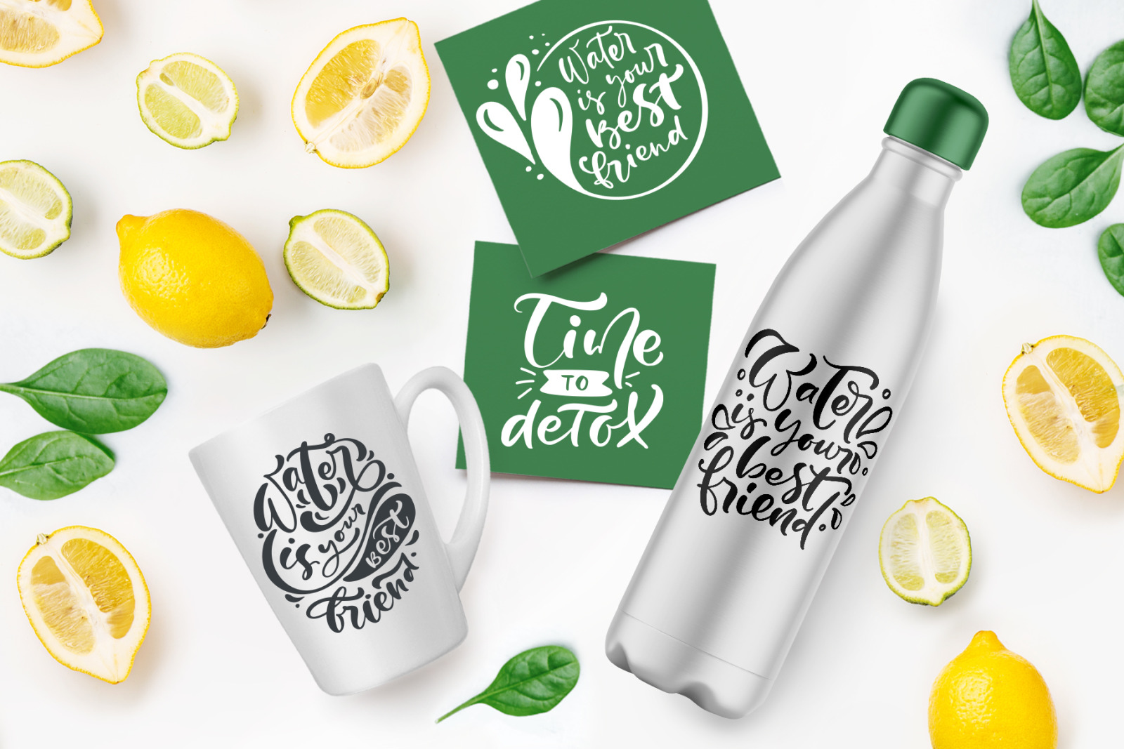 Start Detox Today Lettering Text Start Detox Today Lettering Text