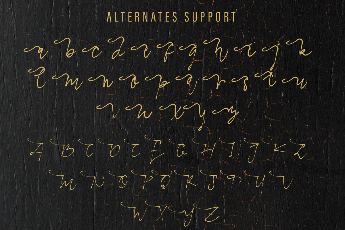 Modya Tea Signature Font