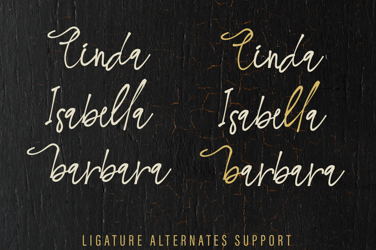 Modya Tea Signature Font