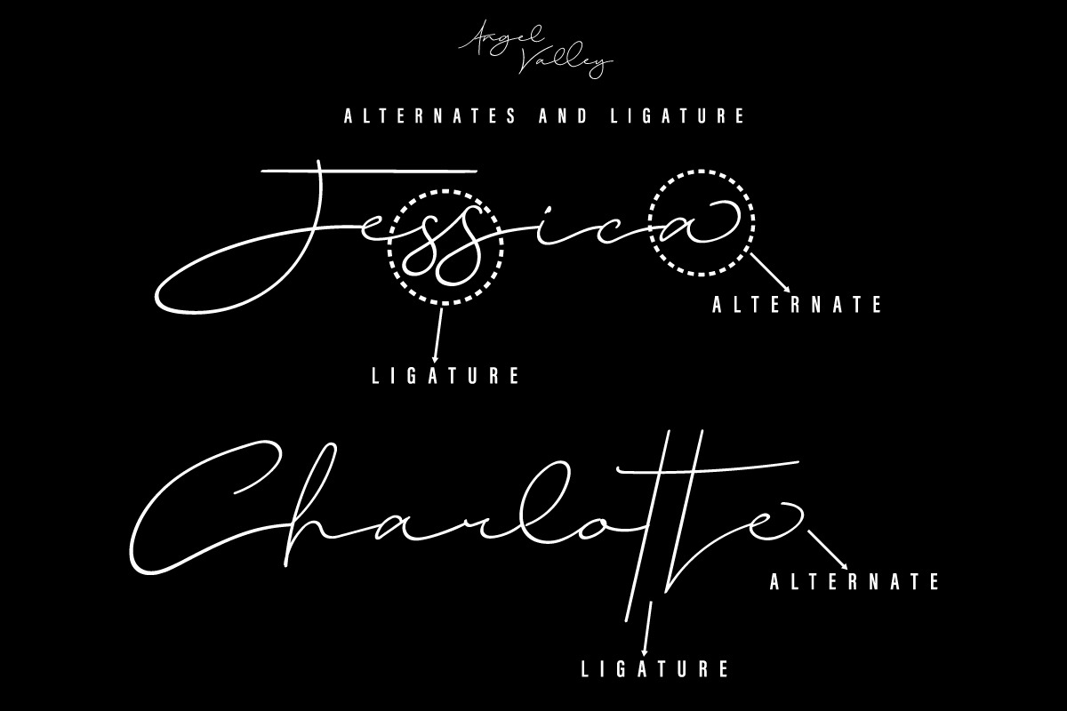 Angel Valley Signature Font Angel Valley Signature Font