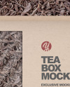 Kraft Paper Box with Tea Mockup