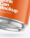 250ml Matte Drink Can w/ Foil Lid Mockup