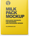 0.5l Milk Carton Packaging Box Mockup