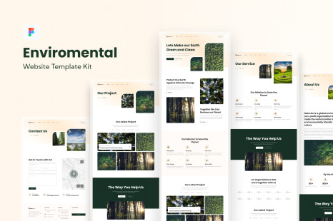 Environmental Save The Earth Website Template - UX & UI Kits